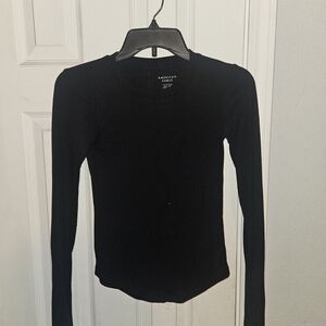 American Eagle Charcoal Long Sleeve Shirt